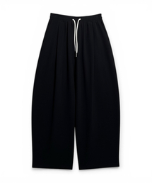 BORN SLIPPY（ボーンスリッピー）の「Soft Linen Relaxed Wide Pants (Black)（その他パンツ）」
