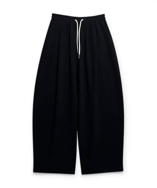 BORN SLIPPY(ボーンスリッピー)の「Soft Linen Relaxed Wide Pants (Black)(その他パンツ・メンズ・その他・FREE)」の1枚目の写真