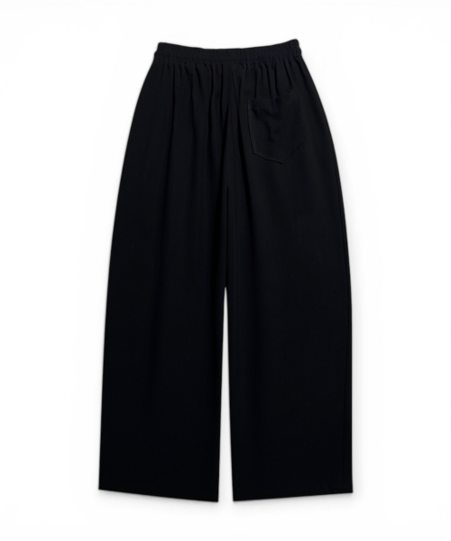 BORN SLIPPY(ボーンスリッピー)の「Soft Linen Relaxed Wide Pants (Black)(その他パンツ・メンズ・その他・FREE)」の2枚目の写真