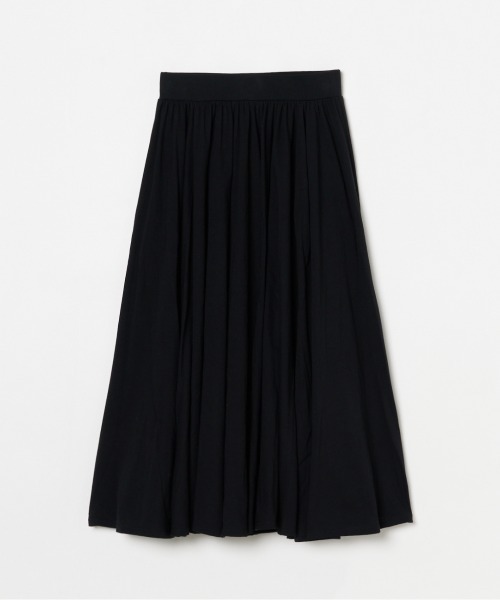 HELIOPOLE（エリオポール）の「COTTON JERSEY SKIRT（スカート・レディース・ブラック/ロイヤルブルー/ダークブラウン・38）」の2枚目の写真