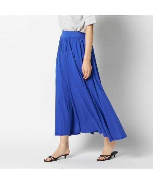 HELIOPOLE（エリオポール）の「COTTON JERSEY SKIRT（スカート・レディース・ブラック/ロイヤルブルー/ダークブラウン・38）」の10枚目の写真