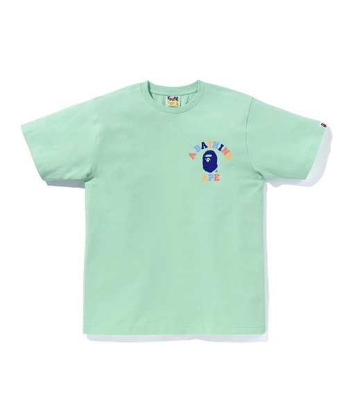 A BATHING APE(アベイシングエイプ)の「COLORS COLLEGE ATS TEE(Tシャツ/カットソー・メンズ・ブラック/グリーン/ホワイト・XX-LARGE/X-LARGE/LARGE/XXX-LARGE/MEDIUM/SMALL)」の3枚目の写真