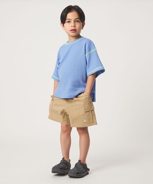 green label relaxing（グリーンレーベルリラクシング）の「カーゴ ショート パンツ / キッズ 100cm-160cm（カーゴパンツ・キッズ・ベージュ/ネイビー/グレー系・150cm/110cm/100cm/160cm/140cm/120cm/130cm）」の8枚目の写真