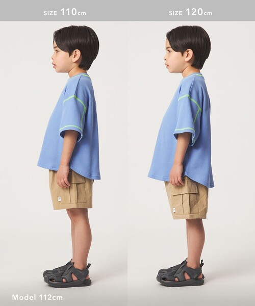 green label relaxing（グリーンレーベルリラクシング）の「カーゴ ショート パンツ / キッズ 100cm-160cm（カーゴパンツ・キッズ・ベージュ/ネイビー/グレー系・150cm/110cm/100cm/160cm/140cm/120cm/130cm）」の10枚目の写真