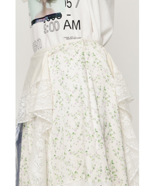 SLY(スライ)の「REMAKE COTTON LACE SK リメイクコットンレーススカート 春服 夏服(スカート・レディース・ホワイト系その他2/ブラック系その他2・FREE)」の11枚目の写真