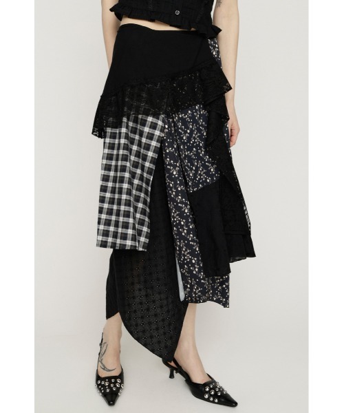 SLY(スライ)の「REMAKE COTTON LACE SK リメイクコットンレーススカート 春服 夏服(スカート・レディース・ホワイト系その他2/ブラック系その他2・FREE)」の15枚目の写真