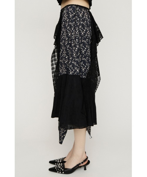 SLY(スライ)の「REMAKE COTTON LACE SK リメイクコットンレーススカート 春服 夏服(スカート・レディース・ホワイト系その他2/ブラック系その他2・FREE)」の17枚目の写真