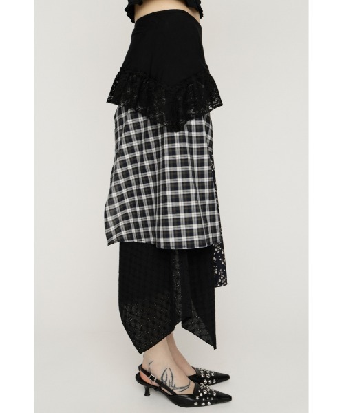 SLY(スライ)の「REMAKE COTTON LACE SK リメイクコットンレーススカート 春服 夏服(スカート・レディース・ホワイト系その他2/ブラック系その他2・FREE)」の18枚目の写真