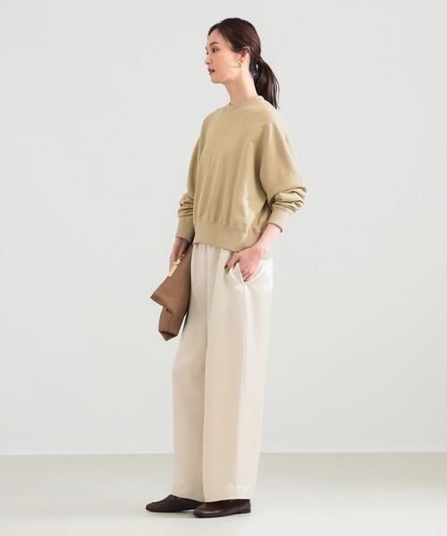 Demi-Luxe BEAMS（デミルクス ビームス）の「【別注】SLOANE / 裏毛 ショート丈 ロングスリーブ スウェット（スウェット・レディース・ダークグリーン/ブラウン系その他2・1/2）」の5枚目の写真
