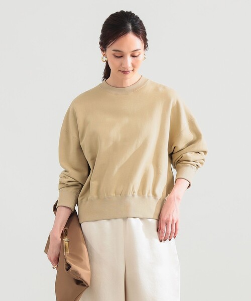 Demi-Luxe BEAMS（デミルクス ビームス）の「【別注】SLOANE / 裏毛 ショート丈 ロングスリーブ スウェット（スウェット・レディース・ダークグリーン/ブラウン系その他2・1/2）」の6枚目の写真