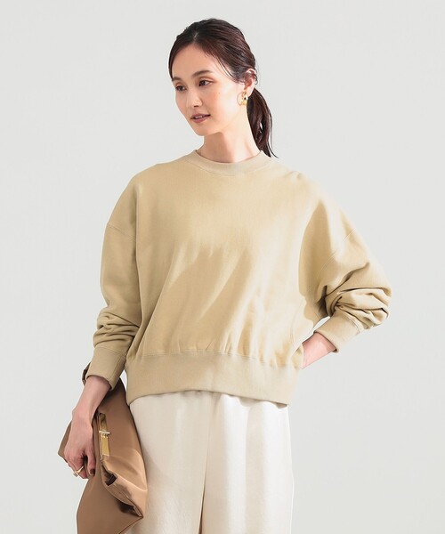 Demi-Luxe BEAMS（デミルクス ビームス）の「【別注】SLOANE / 裏毛 ショート丈 ロングスリーブ スウェット（スウェット・レディース・ダークグリーン/ブラウン系その他2・1/2）」の7枚目の写真