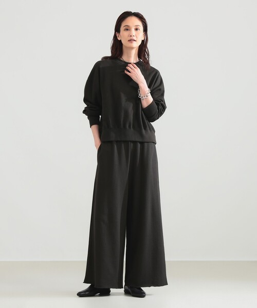 Demi-Luxe BEAMS（デミルクス ビームス）の「【別注】SLOANE / 裏毛 ショート丈 ロングスリーブ スウェット（スウェット・レディース・ダークグリーン/ブラウン系その他2・1/2）」の10枚目の写真