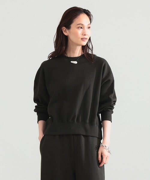 Demi-Luxe BEAMS（デミルクス ビームス）の「【別注】SLOANE / 裏毛 ショート丈 ロングスリーブ スウェット（スウェット・レディース・ダークグリーン/ブラウン系その他2・1/2）」の12枚目の写真
