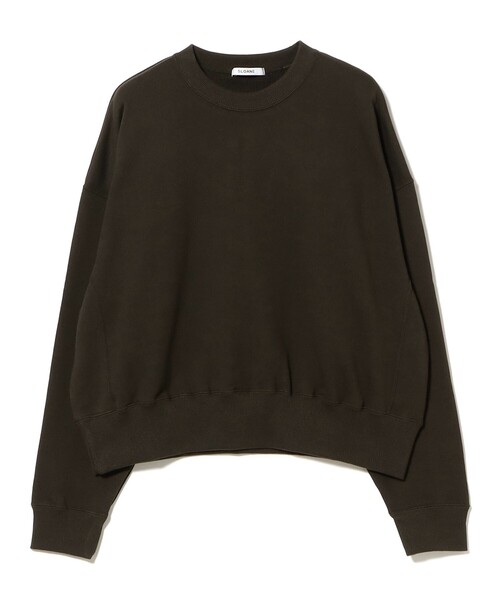 Demi-Luxe BEAMS(デミルクス ビームス)の「【別注】SLOANE / 裏毛 ショート丈 ロングスリーブ スウェット(スウェット・レディース・ダークグリーン/ブラウン系その他2・1/2)」の6枚目の写真