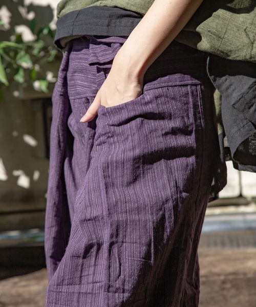 チャイハネ(チャイハネ)の「【チャイハネ】サバーイMEN'Sパンツ タイパンツ(その他パンツ・メンズ・パープル/ベージュ/レッド/グリーン/ブラック/ブルー・FREE)」の7枚目の写真