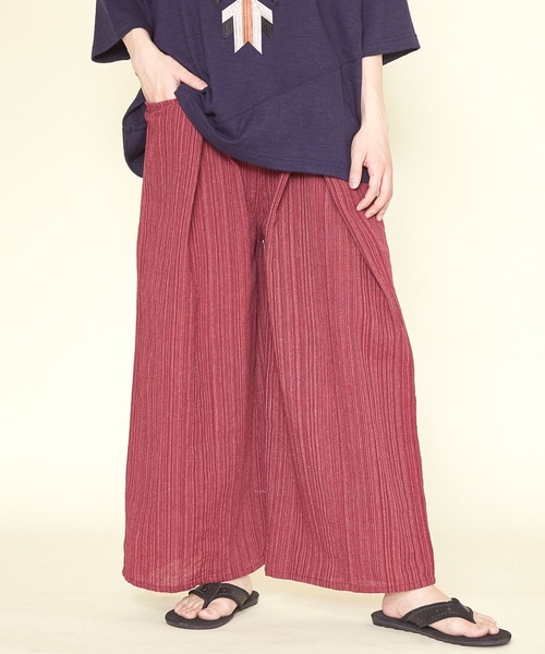 チャイハネ(チャイハネ)の「【チャイハネ】サバーイMEN'Sパンツ タイパンツ(その他パンツ・メンズ・パープル/ベージュ/レッド/グリーン/ブラック/ブルー・FREE)」の9枚目の写真
