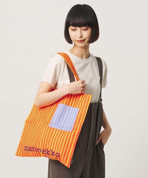 marimekko（マリメッコ）の「＜marimekko＞PICCOLO トートバッグ（トートバッグ・レディース・ネイビー/オレンジ・FREE）」の3枚目の写真