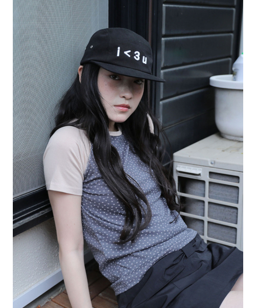 UGLY SHADOW(アグリーシャドウ)の「STAR CONTRAST RAGLAN T-SHIRT(CHARCOAL)(Tシャツ/カットソー・レディース・その他・FREE)」の3枚目の写真
