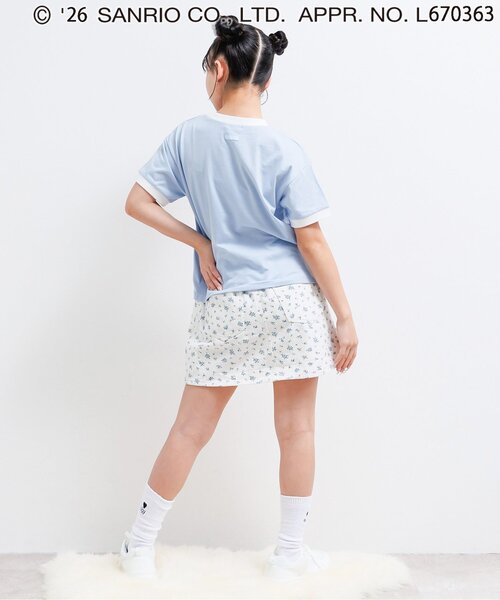 algy(アルジー)の「【ハローキティ】エンジェルリンガーTシャツ(Tシャツ/カットソー・キッズ・ピンク/オフホワイト/サックスブルー・160/150/140/130)」の10枚目の写真