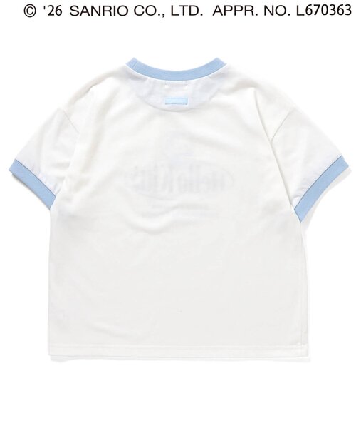 algy(アルジー)の「【ハローキティ】エンジェルリンガーTシャツ(Tシャツ/カットソー・キッズ・ピンク/オフホワイト/サックスブルー・160/150/140/130)」の13枚目の写真