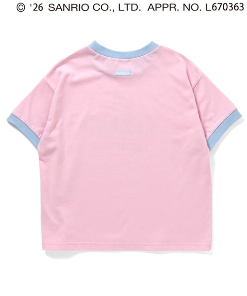 algy(アルジー)の「【ハローキティ】エンジェルリンガーTシャツ(Tシャツ/カットソー・キッズ・ピンク/オフホワイト/サックスブルー・160/150/140/130)」の15枚目の写真