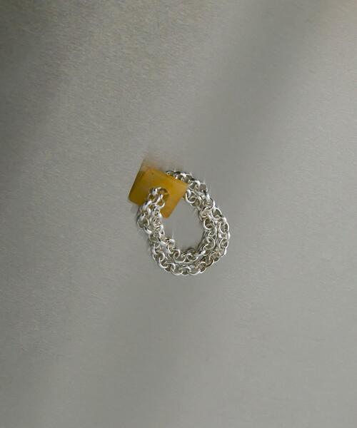 SMELLY（スメリー）の「SMELLY so’　redaventurine chain ring（リング・レディース・シルバー系その他・12）」の3枚目の写真