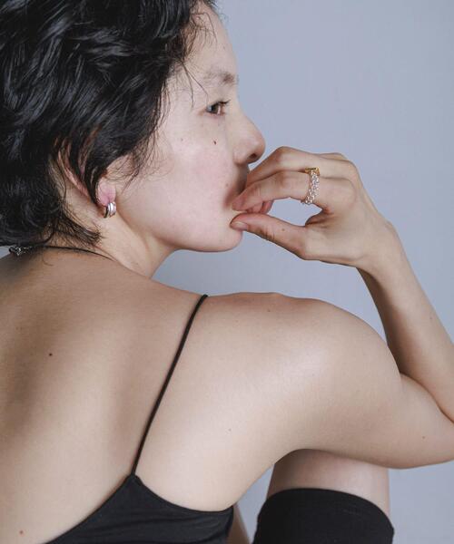SMELLY（スメリー）の「SMELLY so’　redaventurine chain ring（リング・レディース・シルバー系その他・12）」の6枚目の写真