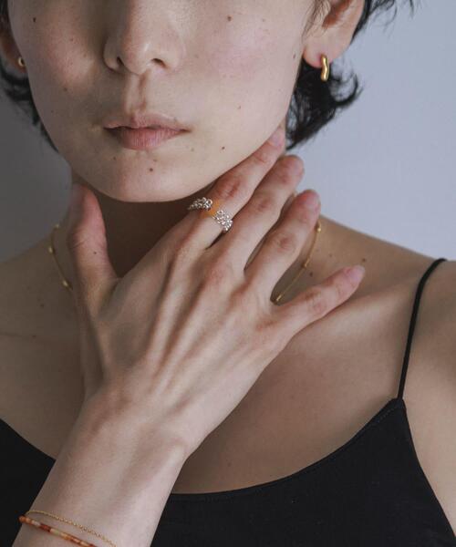 SMELLY（スメリー）の「SMELLY so’　redaventurine chain ring（リング・レディース・シルバー系その他・12）」の9枚目の写真