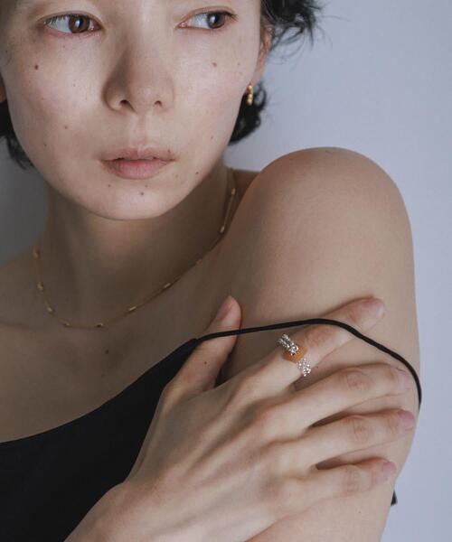 SMELLY（スメリー）の「SMELLY so’　redaventurine chain ring（リング・レディース・シルバー系その他・12）」の10枚目の写真