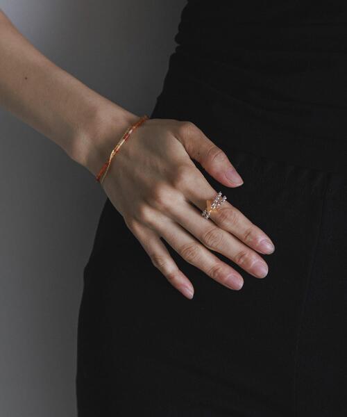 SMELLY（スメリー）の「SMELLY so’　redaventurine chain ring（リング・レディース・シルバー系その他・12）」の11枚目の写真