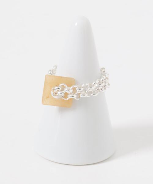 SMELLY（スメリー）の「SMELLY so’　redaventurine chain ring（リング・レディース・シルバー系その他・12）」の14枚目の写真