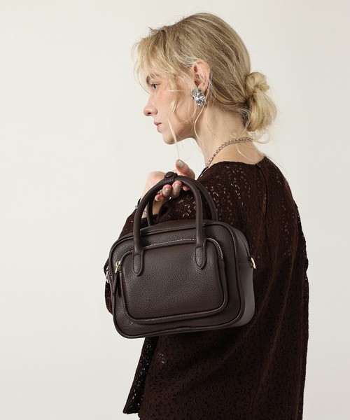 style code(スタイルコード)の「ZOZO限定【STYLE CODE/スタイルコード】2WAYミニボストンバッグ(ボストンバッグ・レディース・ブラック/ブラウン・FREE)」の8枚目の写真