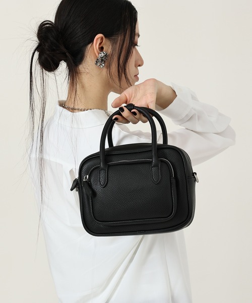 style code(スタイルコード)の「ZOZO限定【STYLE CODE/スタイルコード】2WAYミニボストンバッグ(ボストンバッグ・レディース・ブラック/ブラウン・FREE)」の3枚目の写真