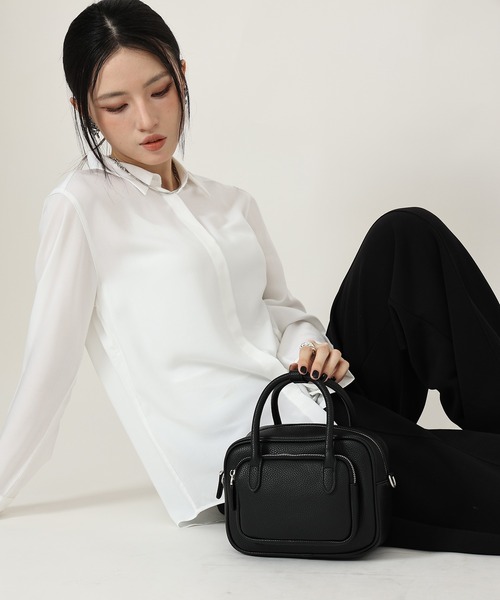 style code(スタイルコード)の「ZOZO限定【STYLE CODE/スタイルコード】2WAYミニボストンバッグ(ボストンバッグ・レディース・ブラック/ブラウン・FREE)」の4枚目の写真