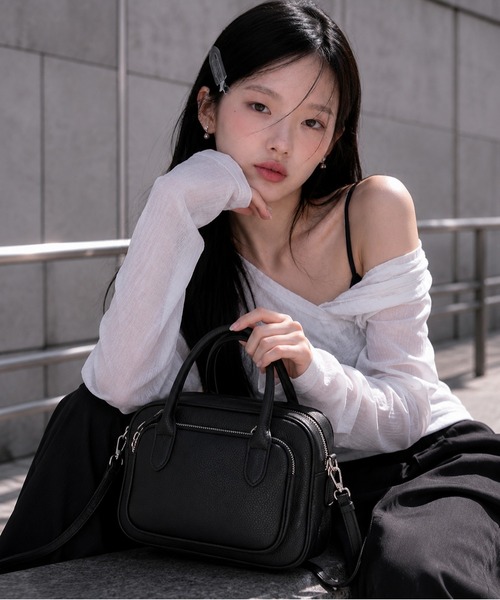 style code(スタイルコード)の「ZOZO限定【STYLE CODE/スタイルコード】2WAYミニボストンバッグ(ボストンバッグ・レディース・ブラック/ブラウン・FREE)」の21枚目の写真
