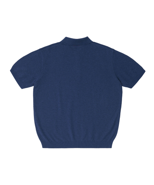 PRODESHIRT（プロデシャツ）の「ヴィンテージリネンピケポロニット（ロイヤルブルー）（ニット/セーター・メンズ・その他・X-LARGE/XX-LARGE/M(48)/L(50)）」の2枚目の写真