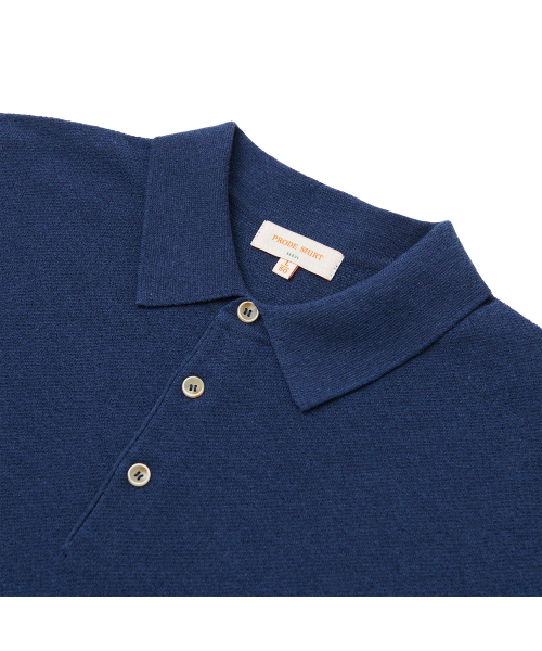 PRODESHIRT（プロデシャツ）の「ヴィンテージリネンピケポロニット（ロイヤルブルー）（ニット/セーター・メンズ・その他・X-LARGE/XX-LARGE/M(48)/L(50)）」の3枚目の写真