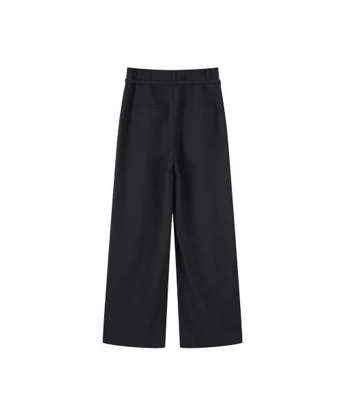 LAP(ラップ)の「ツーピンタックベルト付きワイドパンツ AS2WP464(スラックス・レディース・ダークブラウン/ブラック・SMALL/MEDIUM)」の5枚目の写真