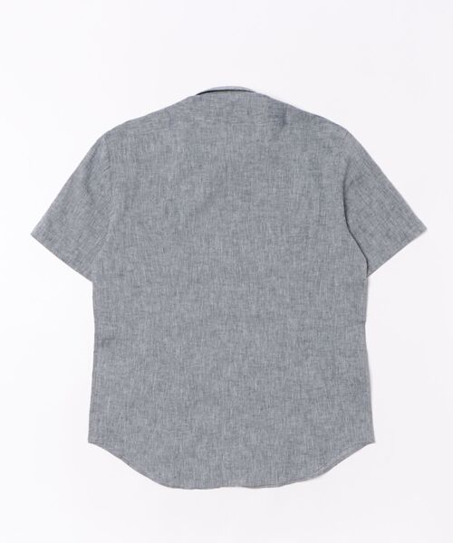 g-stage（ジーステージ）の「《g-stage》綿麻シャンブレー半袖シャツ（シャツ/ブラウス・メンズ・ライトグリーン/グレー/レッド/ネイビー/ホワイト・50/48/46）」の21枚目の写真
