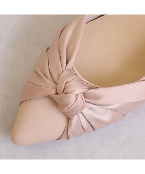 artemis by DIANA(アルテミスバイダイアナ)の「ターバンリボン ポインテッドトゥパンプス(パンプス・レディース・ベージュ/マルチ・23.5cm/24.0cm/24.5cm/22.5cm/23.0cm/22.0cm/25.0cm)」の4枚目の写真
