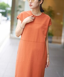 【RONEL】リラックスジャージーワンピース
