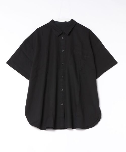 RCD(アールシーディー)の「麻綿オーバーサイズシャツ(シャツ/ブラウス・レディース・ベージュ/ブラック・LL~3L/4L~5L/M-L)」の8枚目の写真