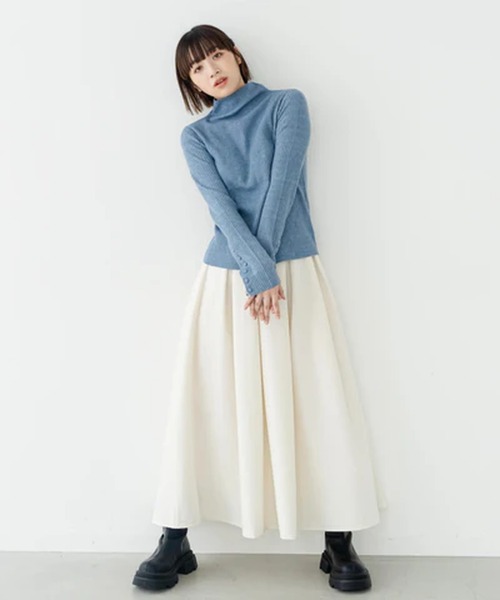 merrylatte(メリーラテ)の「タックフレアスカート【IROHANI】(スカート・レディース・ホワイト・FREE)」の14枚目の写真