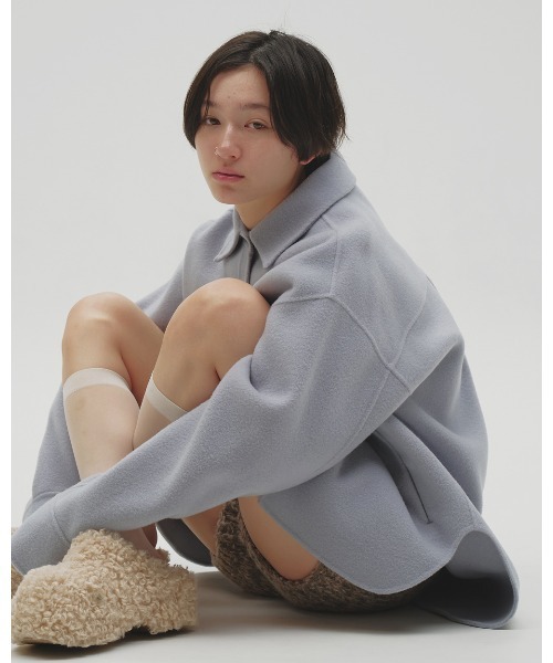 TODAYFUL（トゥデイフル）の「Wool Shirts Jacket（テーラードジャケット・レディース・チャコールグレー/ベビーピンク/セージグリーン/ブルー系その他/ブラック・38inch/36inch）」の14枚目の写真