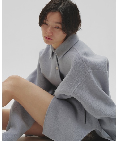 TODAYFUL（トゥデイフル）の「Wool Shirts Jacket（テーラードジャケット・レディース・チャコールグレー/ベビーピンク/セージグリーン/ブルー系その他/ブラック・38inch/36inch）」の15枚目の写真