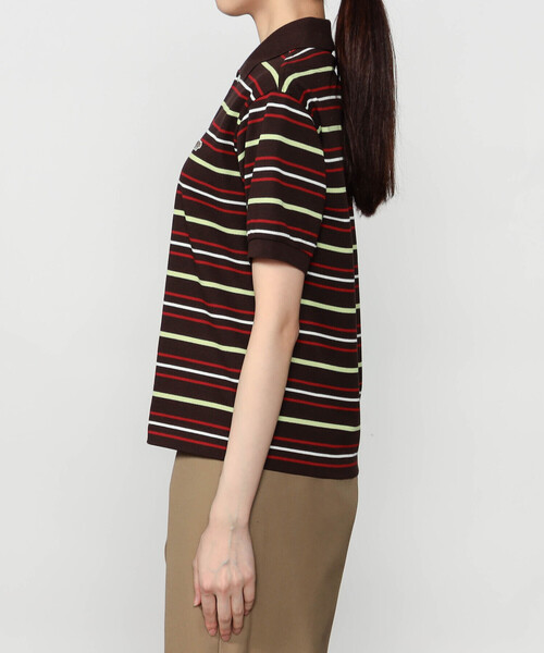 SCYE BASICS(サイベーシックス)の「SCYE BASICS | 〈別注〉コットン鹿の子 ポロシャツ WOMEN(ポロシャツ・レディース・グリーン系その他/ブラウン系その他/ブルー系その他5・38)」の13枚目の写真
