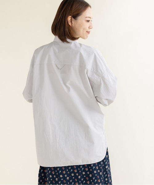 PAR ICI(パーリッシィ)の「オーバーレギュラーシャツ(シャツ/ブラウス・レディース・グレー/ネイビー/ブルー系その他・FREE)」の9枚目の写真