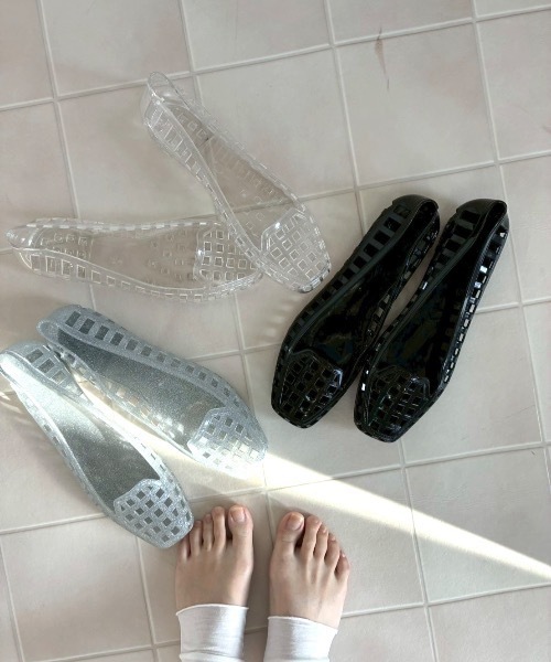 Birthday room（バースデイルーム）の「ジェリーシューズ/Jelly shoes（サンダル・レディース・ブラック/シルバー/クリア・SMALL/LARGE/MEDIUM）」の11枚目の写真
