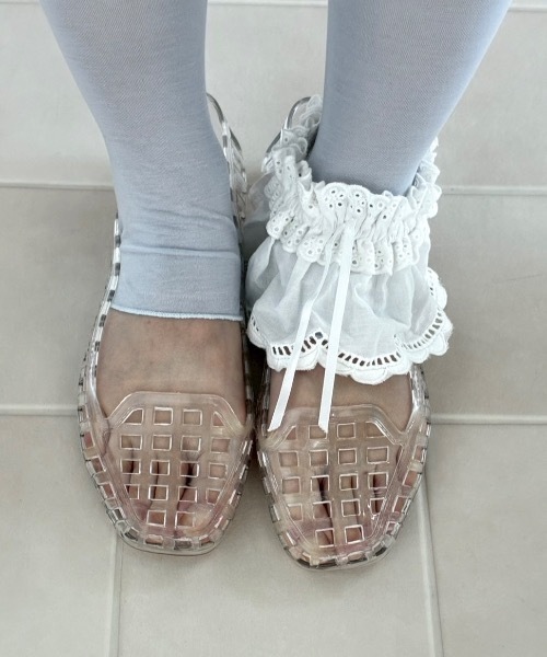 Birthday room（バースデイルーム）の「ジェリーシューズ/Jelly shoes（サンダル・レディース・ブラック/シルバー/クリア・SMALL/LARGE/MEDIUM）」の22枚目の写真