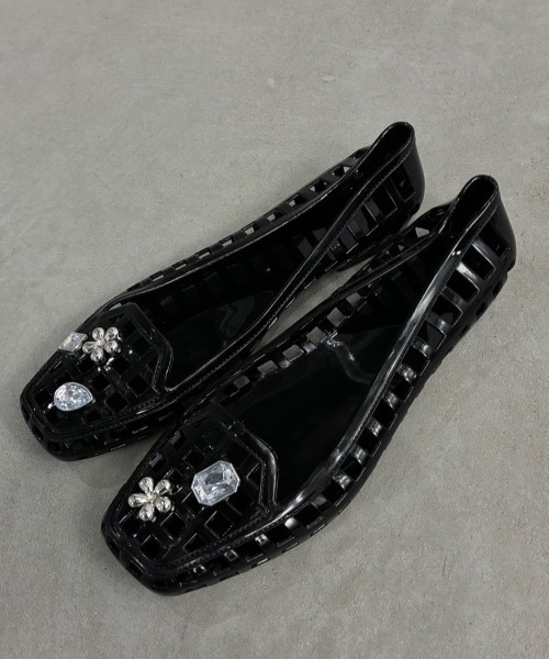Birthday room（バースデイルーム）の「ジェリーシューズ/Jelly shoes（サンダル・レディース・ブラック/シルバー/クリア・SMALL/LARGE/MEDIUM）」の12枚目の写真